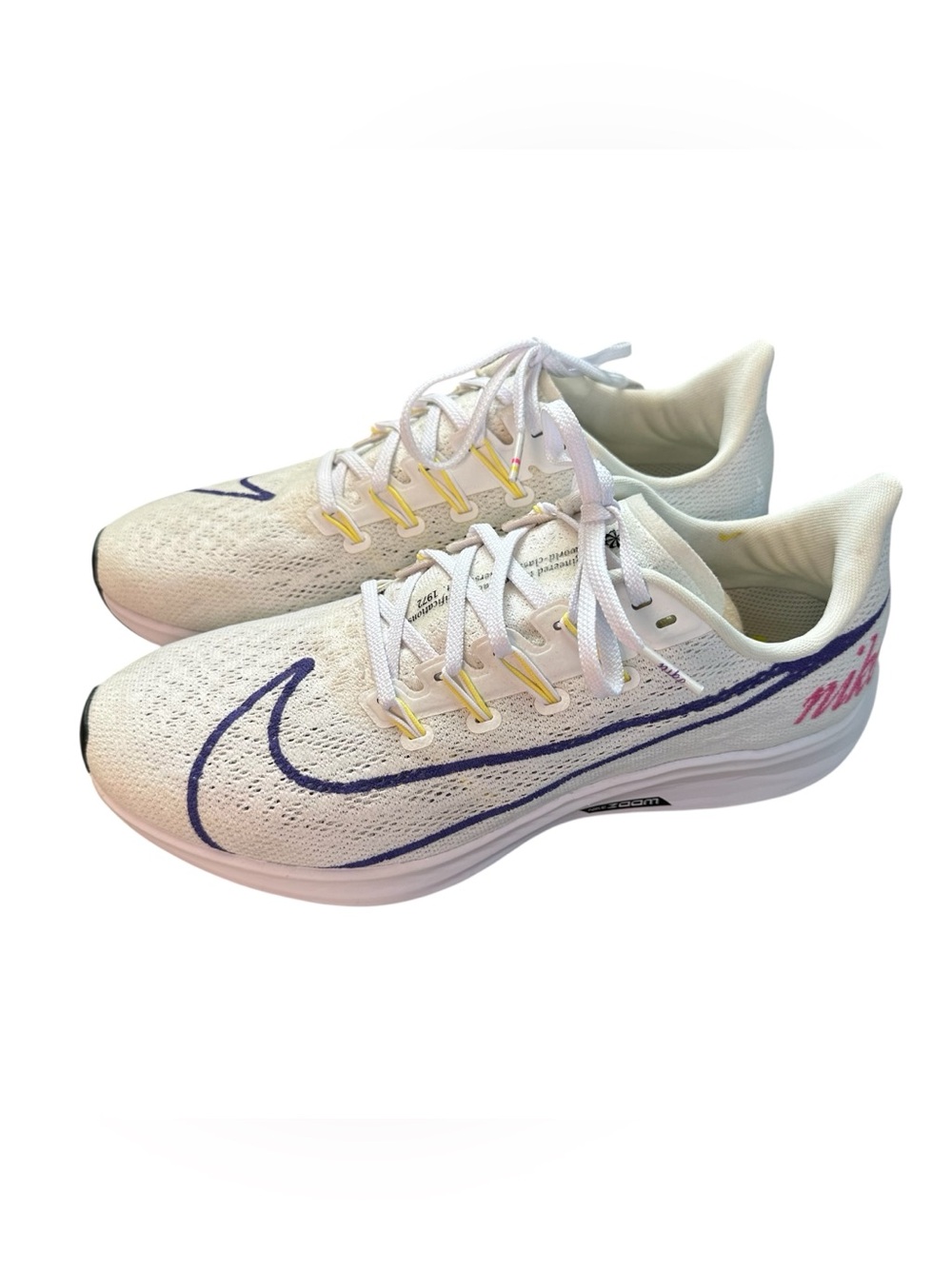 Nike Air NWOT Zoom Pegasus 36 White Psychic Purple Size 9 - Picture 3 of 7